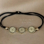 Triple Tire Handmade Bracelet Nocturnal Black - Wholesale Handmade Bracelet | Handmade Jewelry