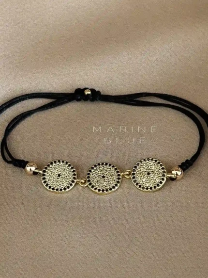 Triple Tire Handmade Bracelet Nocturnal Black - Wholesale Handmade Bracelet | Handmade Jewelry