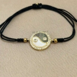 Yingyang Handmade Bracelet Nocturnal Black - Wholesale Beaded Bracelet | Handmade Jewelry