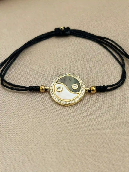 Yingyang Handmade Bracelet Nocturnal Black - Wholesale Beaded Bracelet | Handmade Jewelry