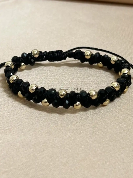 Zigzag Handmade Bracelet Nocturnal Black - Wholesale Beaded Bracelet | Handmade Jewelry