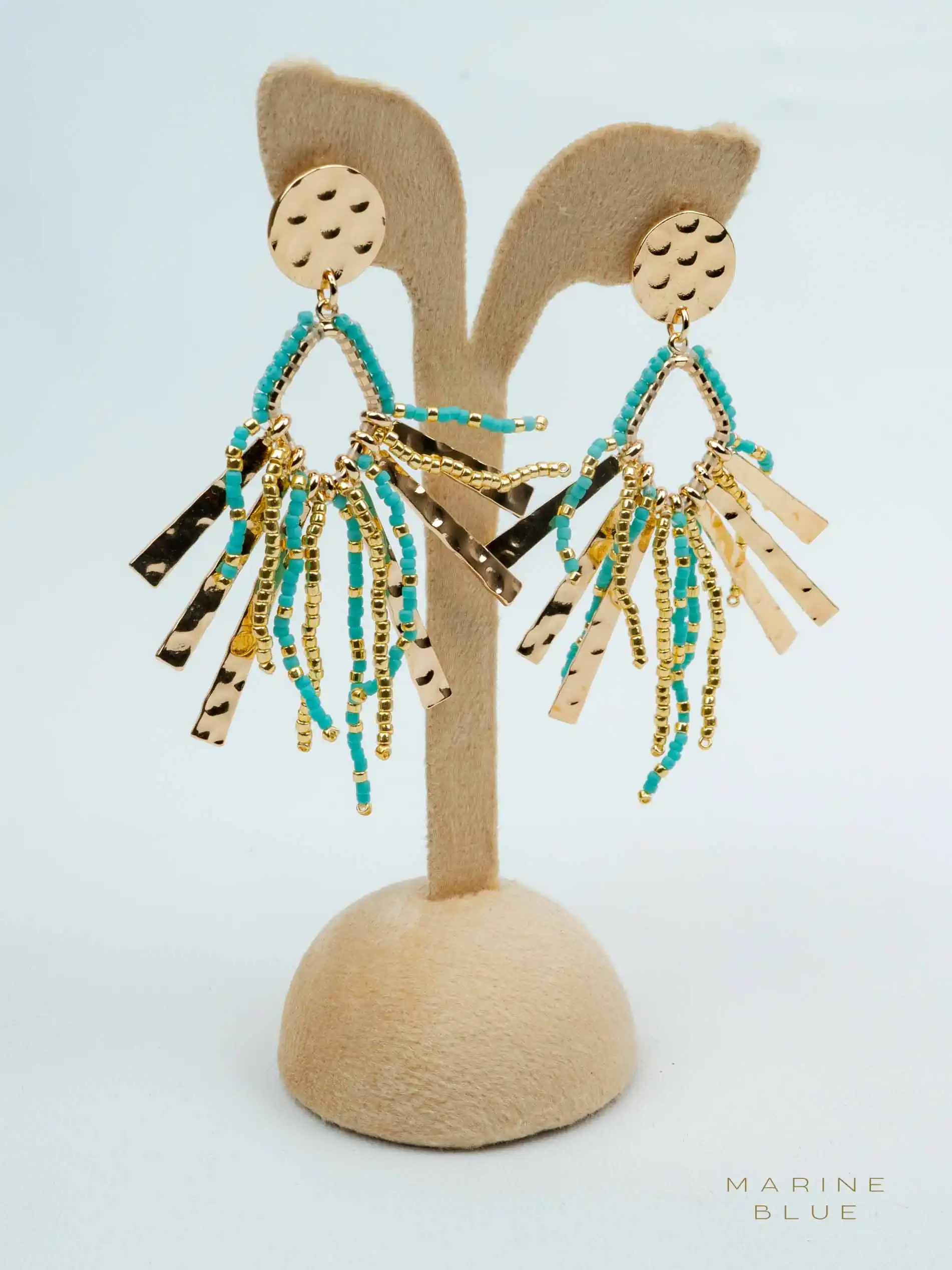 web_solo_arbiter_arctic_rust Solo Arbiter Beaded Earrings | Stainless Steel Earrings - Imagen 1