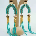 Solo Arch Beaded Earrings | Stainless Steel Earrings