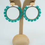 Solo Blossom Beaded Earrings | Stainless Steel Earrings