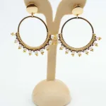 Solo Dewdrop Beaded Earrings | Stainless Steel Earrings