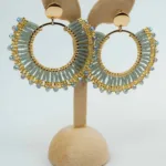 Solo Gaze Beaded Earrings | Stainless Steel Earrings