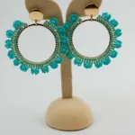 Solo Halo Beaded Earrings | Stainless Steel Earrings