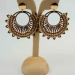 Solo Marigold Beaded Earrings | Stainless Steel Earrings