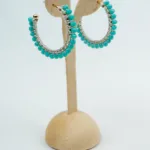 Solo Orbit Beaded Earrings | Stainless Steel Earrings