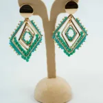 Solo Prism Beaded Earrings | Stainless Steel Earrings