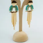 Solo Rainbow Beaded Earrings | Stainless Steel Earrings