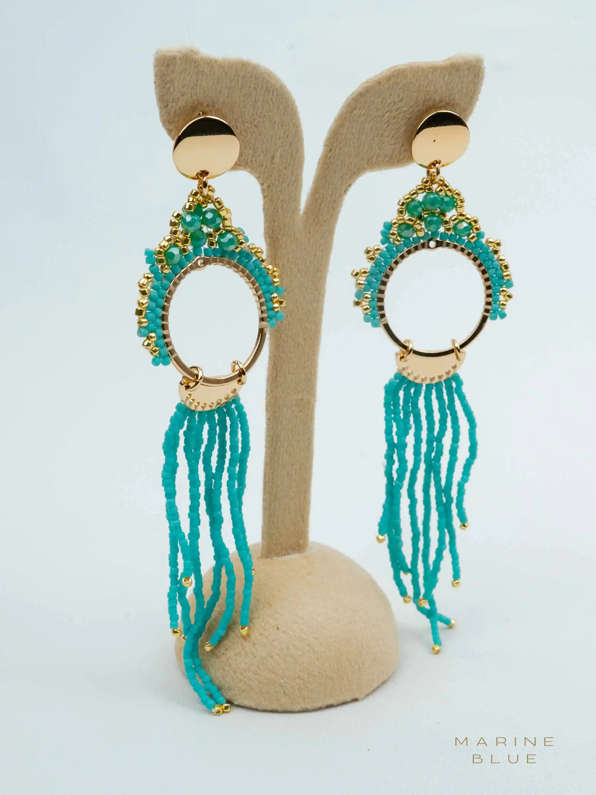 web_solo_reign_arctic_rust Solo Reign Beaded Earrings | Stainless Steel Earrings - Image 1