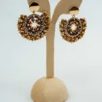 Solo Scallop Beaded Earrings | Stainless Steel Earrings