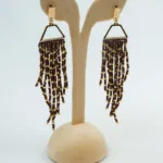 Solo Veil Beaded Earrings | Stainless Steel Earrings